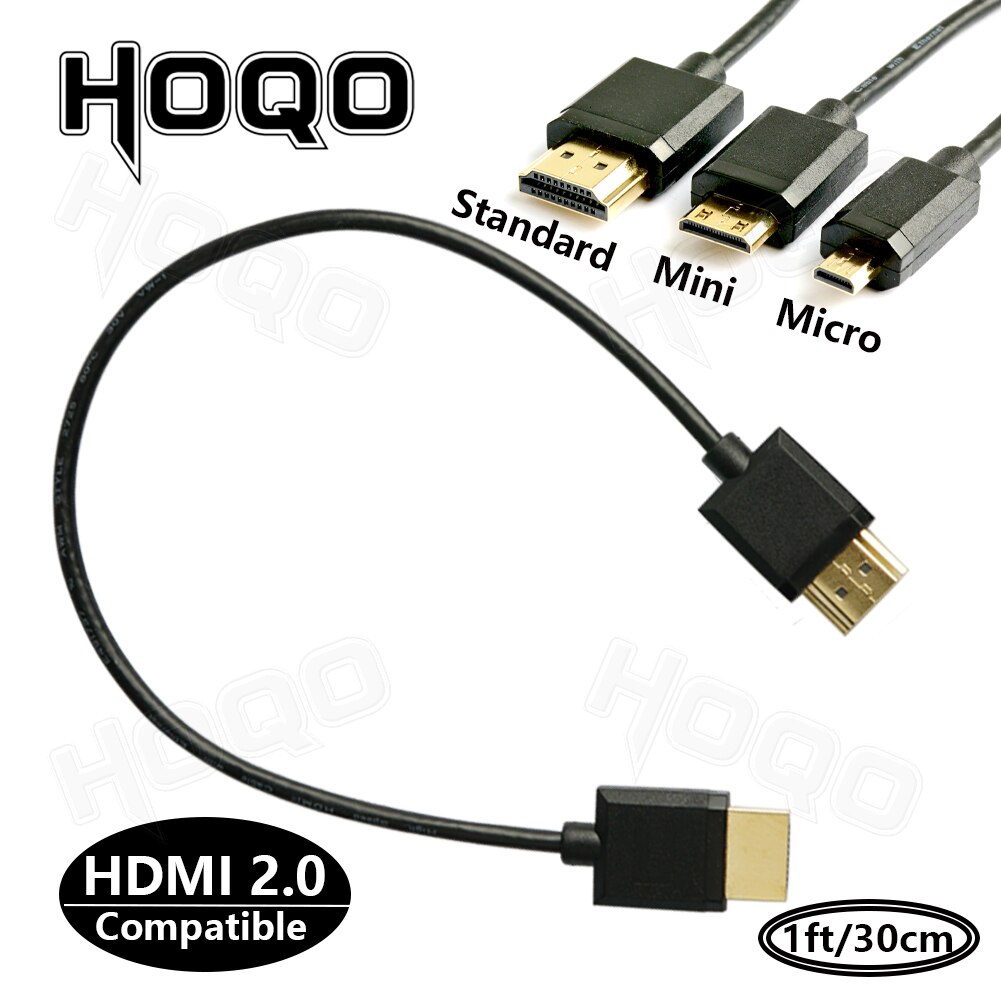 Micro HD & Mini HDMI-ȣȯ -HDMI-ȣȯ  ̺, 2k 4k hdTV @ 60hz 淮 ޴